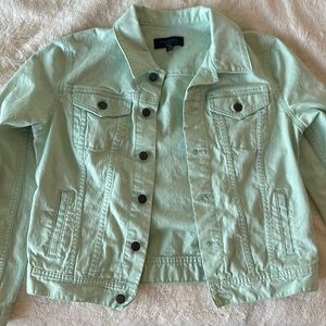 Talbots Seafoam Green Jean Jacket